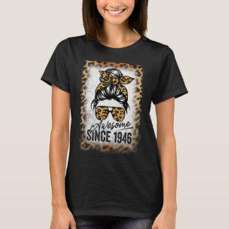 76 Jahre Phantastisch seit 1946 Leopard 76. Geburt T-Shirt