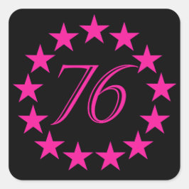 76 Sonderaktion Quadratischer Aufkleber