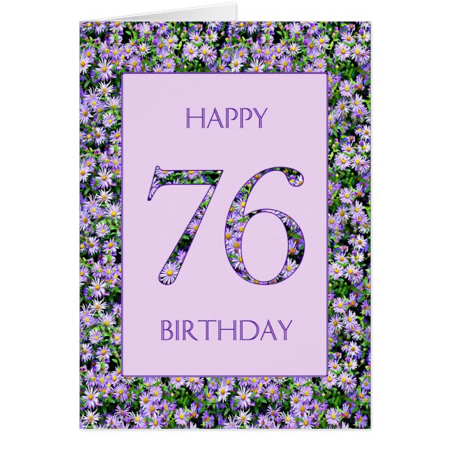 76th Birthday Purple Daisies (Vorne)
