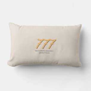 777 Angel Number Pillow Lendenkissen