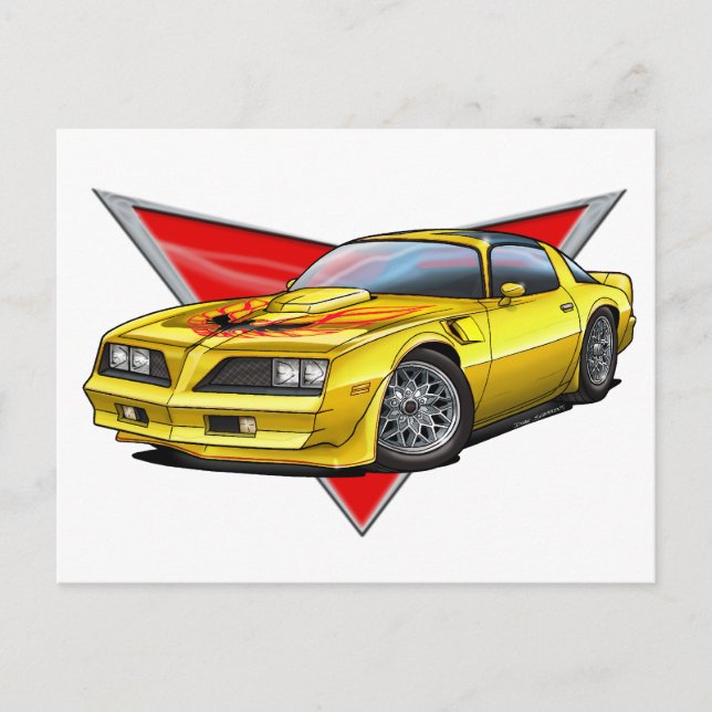 77-78 Gelber Feuervogel TA Postkarte (Vorderseite)