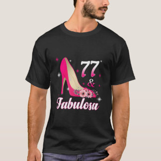 77 Fantastische Spanische Cumpleaños 77 Spanisch 7 T-Shirt