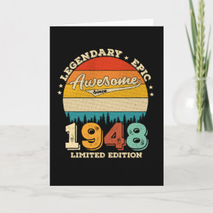 77. Geburtstag 1948 Tolles Geschenk zum 77. Geburt Karte