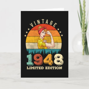 77. Geburtstag 1948 Vintage 77. Geburtstagsfeier F Karte