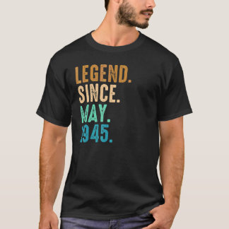 77. Geburtstag 77 Jahre alt seit Mai 1945 T-Shirt