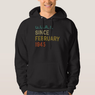 77. Geburtstag 77 Jahre alte Ziege seit Februar 19 Hoodie