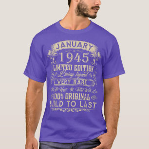 77. Geburtstag Geschenke 77 Jahre alt Retro Vintag T-Shirt