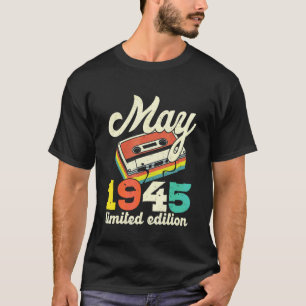 77. Geburtstag Mai 1945 Vintage Kassette T-Shirt