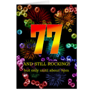 77. Geburtstag noch rocken