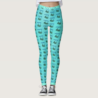 77. Geburtstag oder Jubiläum Pfauenmuster Leggings