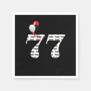 77. Geburtstagsballons Serviette