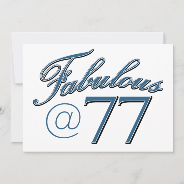 77. Geburtstagsdesigns (Vorderseite)