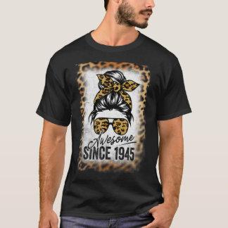 77 Jahre alt Phantastisch seit 1945 Leopard 77. Ge T-Shirt