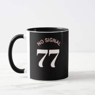 77 Kein Signal Schwarze Tasse