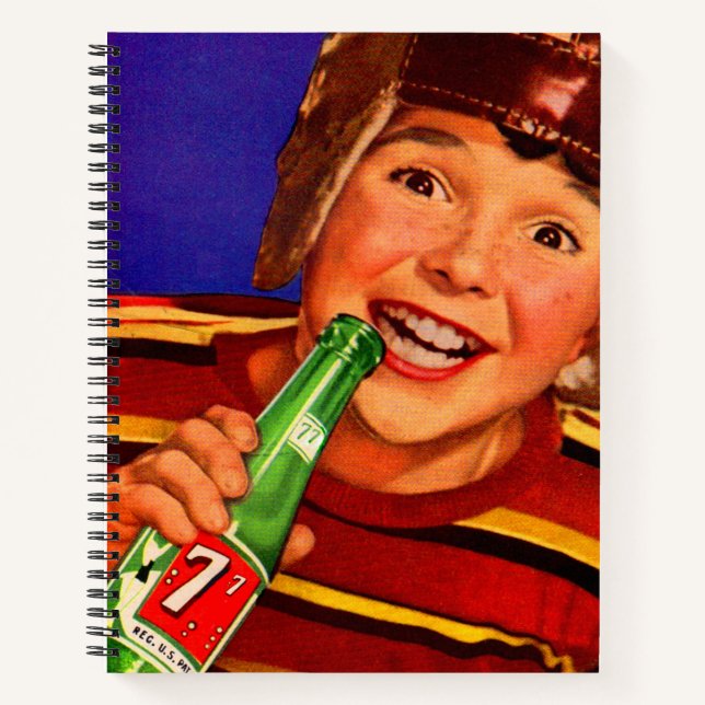 "77 Soda ad" der 1950er Notizbuch (Vorderseite)