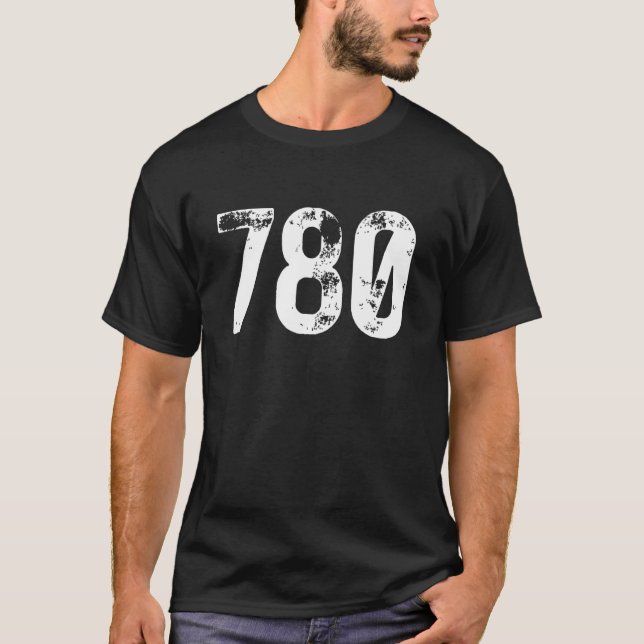 780 Area Code Edmonton AB Mobile Telephone Area Co T-Shirt (Vorderseite)