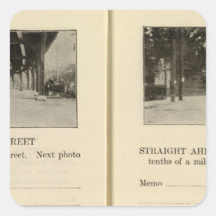 78689 Broadway u. 230. Fähre St. Dobbs Quadratischer Aufkleber