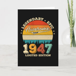 78. Geburtstag 1947 Tolles Geschenk zum 78. Geburt Karte