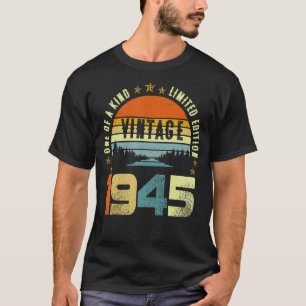 78. Geburtstag Vintage 1945 Einzigartig 1 T-Shirt