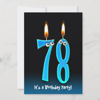 78. Geburtstagsparty Einladung