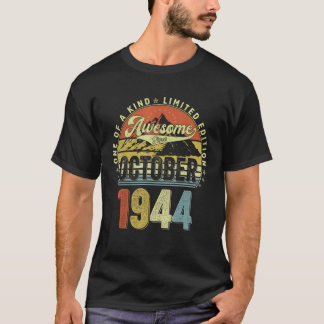 78 Jahre alt großartig seit Oktober 1944 78. Gebur T-Shirt