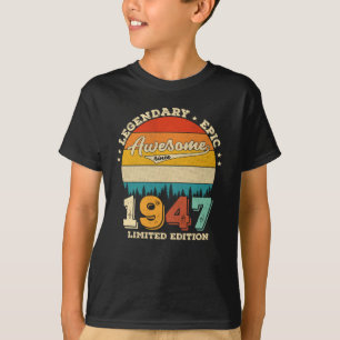 78 Jahre alter Tag 1947 Phantastisches 78. Geburts T-Shirt