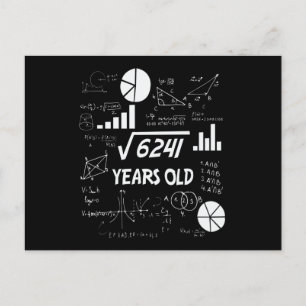 78 Jahre alter Tag Mathematiklehrer 78. Geburtstag Postkarte