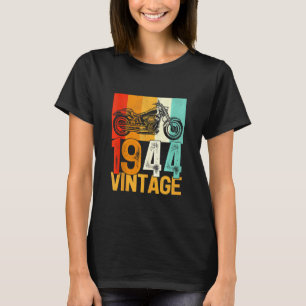 78 Jahre altes Retro-Motorrad Vintag 1944 78. T-Shirt
