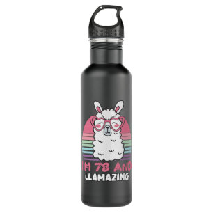 78th Birthday Llamazing Llama 78 Year Old Birthday Edelstahlflasche