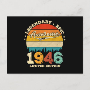 79. Geburtstag 1946 Tolles 79. Geburtstagsgeschenk Postkarte