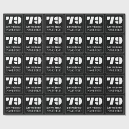 79. Geburtstag: Art Deco Inspiriert Look "79" & Na Geschenkpapier