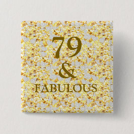 79. Geburtstag Button
