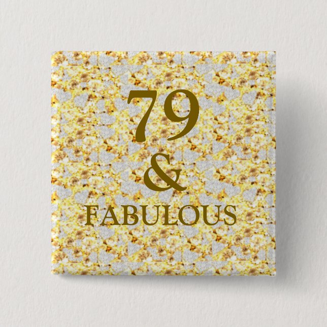79. Geburtstag Button (Vorderseite)