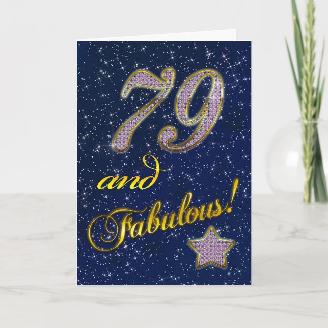79. Geburtstag für jemanden Fabulous Karte (Vorderseite)