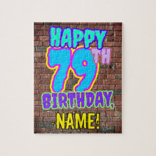 79. Geburtstag ~ Spaß, Urban Graffiti Inspiriert L Puzzle