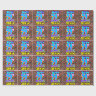 79. Geburtstag: Spaß, Urban Graffiti Inspiriert Lo Geschenkpapier