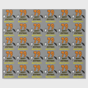 79. Geburtstag: Spooky Halloween Thema, Individuel Geschenkpapier