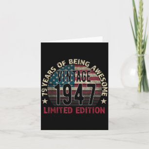 79. Geburtstagsgeschenk Männer Vintage Geboren 194 Karte