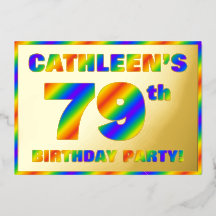 79. Geburtstagsparty — Spaß, Regenbogenspektrum "7