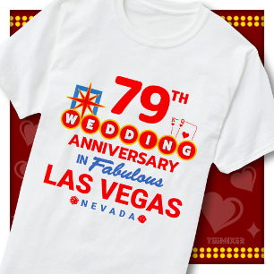 79. Hochzeitstag Fabelhaftes Las Vegas Paar T-Shirt
