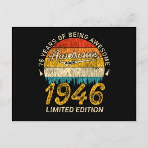 79 Jahre alt 1946 Retro Phantastisch 79. Geburtsta Postkarte
