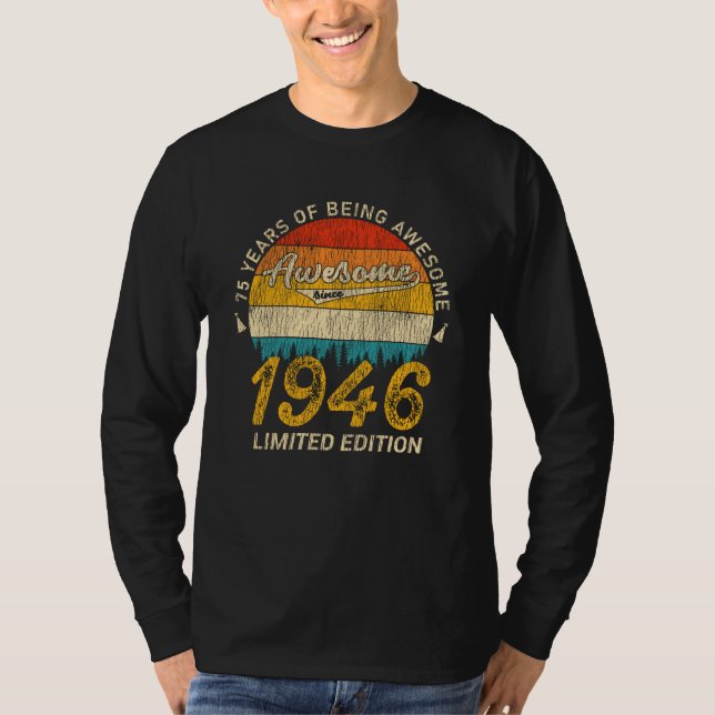 79 Jahre alt 1946 Retro Phantastisch 79. Geburtsta T-Shirt (Vorderseite)