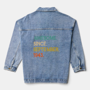 79 Jahre alt Phantastisch seit September 1943 79. Jeansjacke