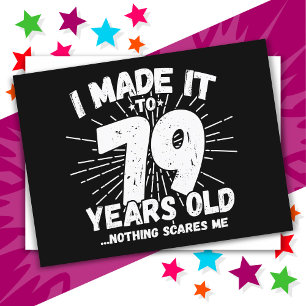 79 Jahre alt Sarcastic Meme Funny 79. Geburtstag Postkarte