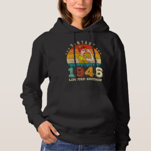 79 Jahre alt Tag 1946 Vintag 79. Geburtstagsfrauen Hoodie
