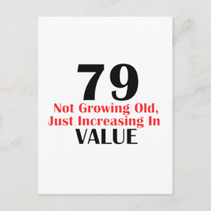79 Jahre alte Geburtstagsdesigns Postkarte