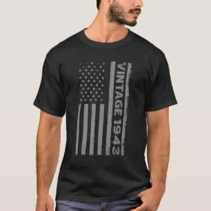79 Jahre Vintag 1943 Amerikanische Flagge 79. Gebu T-Shirt