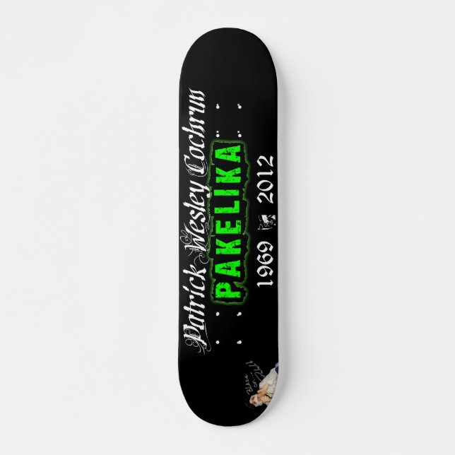 7 1/4" Pakelika Tribute Skateboard Deck (Vorne)