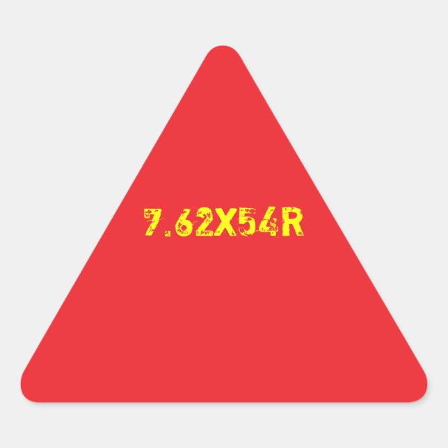 7,62x54R Mosin-Aufkleber Dreieckiger Aufkleber (Vorderseite)