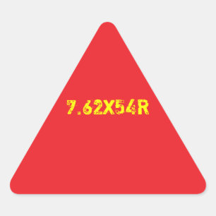 7,62x54R Mosin-Aufkleber Dreieckiger Aufkleber